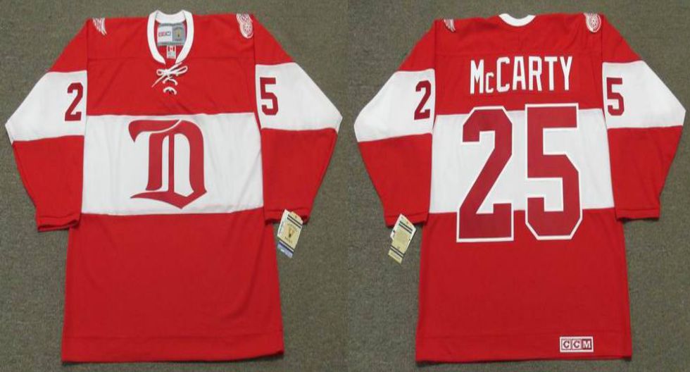 2019 Men Detroit Red Wings #25 Mccarty Red CCM NHL jerseys